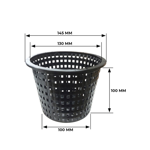 Heavy Duty Basket Mesh Plastic Plant Net Pot - 140MM x 100MM | eBay