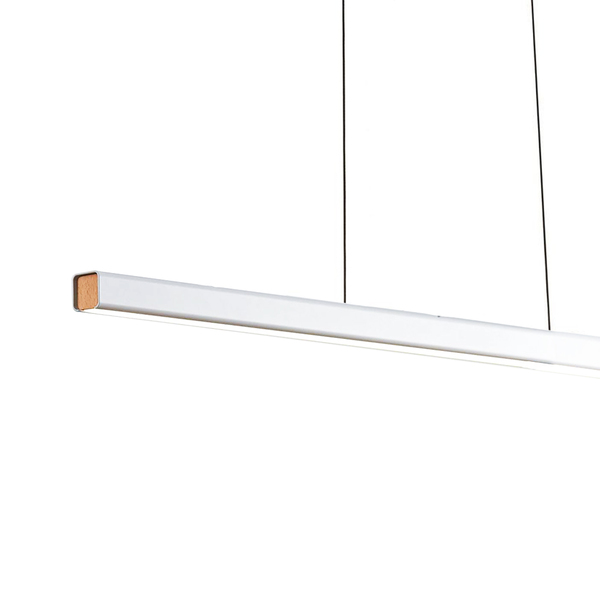 white linear pendant light