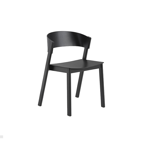 scandinavian black chair