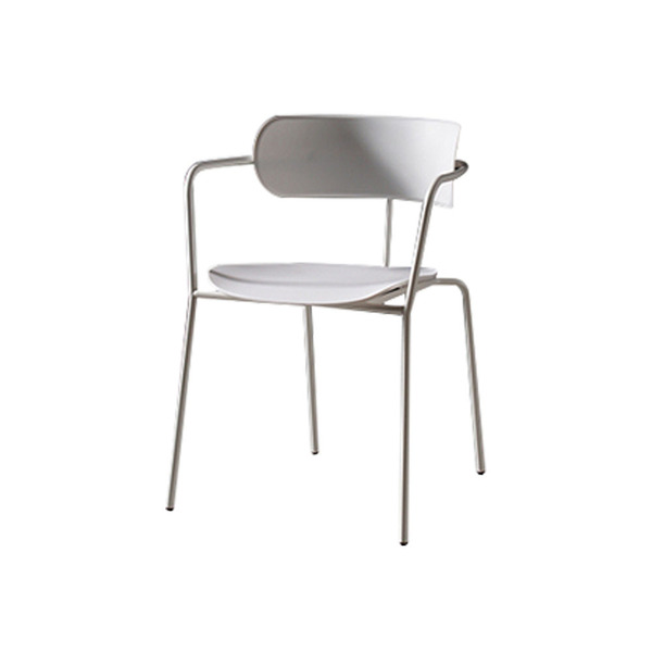 white minimalist chair