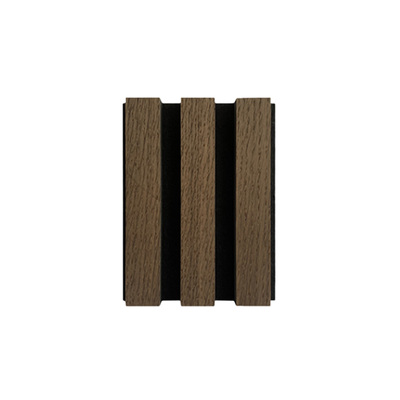 Acoustic Slat Wood Wall Panel | Natural Grain Veneer | Oiled Oak | Noise Reduction 
