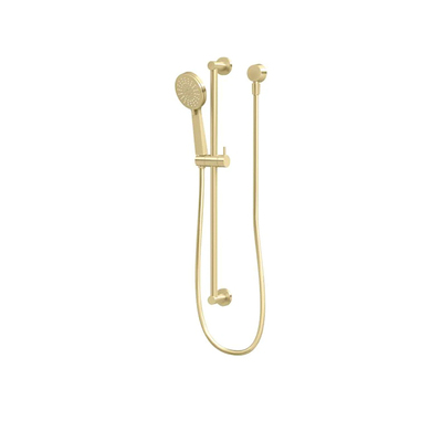 Shower Station | Shower On Rail | Round Head | 3 Functions | Gold 